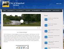 Tablet Screenshot of cityofkingsford.com